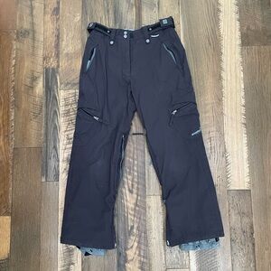 Ride Snowboards Deluxe Snowboard ski bibs pants Wm S